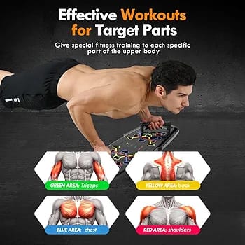 Portable Home Gym Push-Up Board System – Full Body Workout Kit